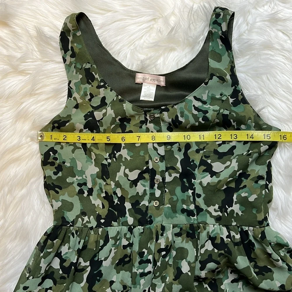 Band of Gypsies Camo Print Dress. Size Small. EUC - Picture 5 of 6